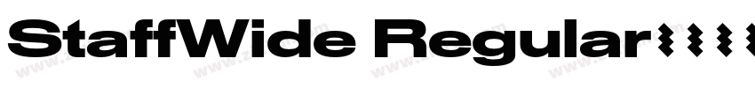 StaffWide Regular字体转换